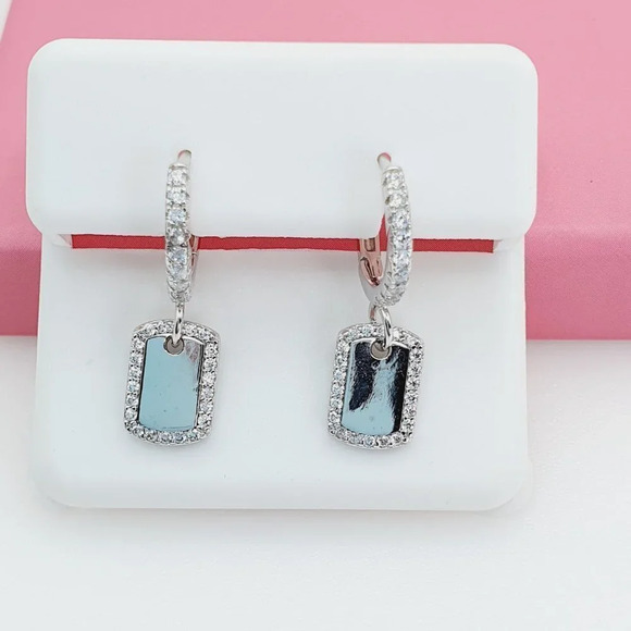 "925 Sterling Silver Cubic Zirconia Earrings, U19254687 - Picture 5 of 11